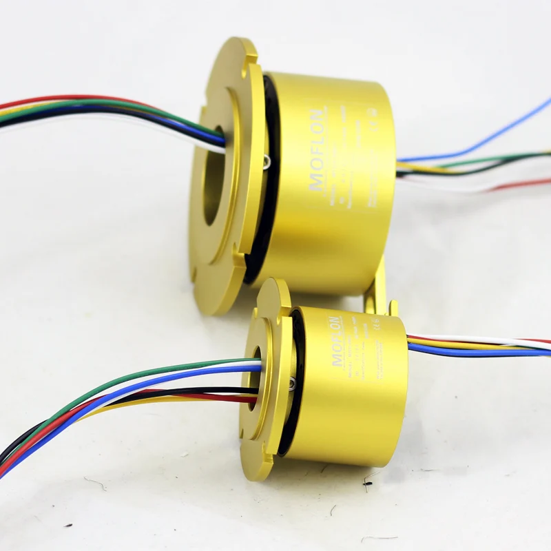 Flange installation outer diameter 56mm slip ring collector ring conductive slip ring conductive ring electric rotary joint