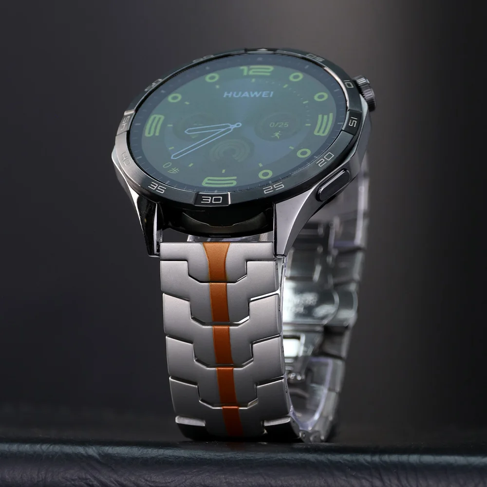 22 มม.สําหรับ Huawei Watch 5 4 3/GT5/3Pro 46 มม.นาฬิกาข้อมือสแตนเลสสําหรับ Huawei Watch GT 4 3 2 46 มม./GT2E/GT2 Pro Band