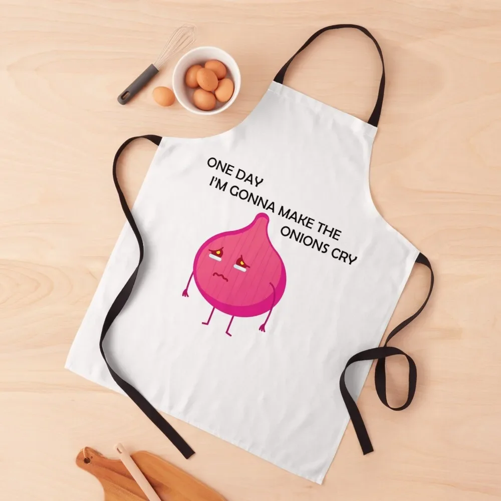 One Day I'M Gonna Make The Onions Cry Apron Woman Kitchens Beauty professional kitchen painting Apron