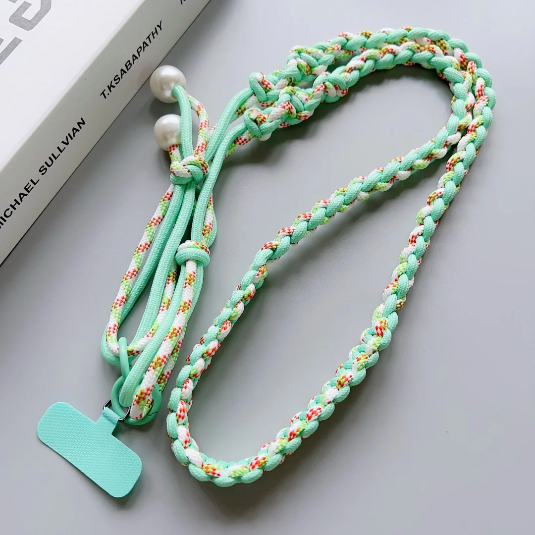 

Lanyard Cross-body Shoulder Straps Keychain Korea Fried dough twist Design Long Rope Patch for Mobile Phone Accessories