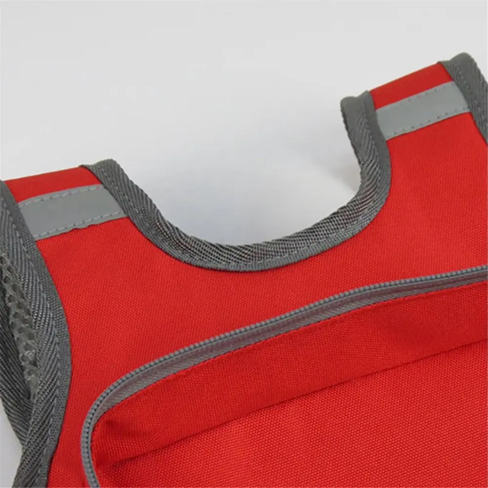 Adjustable Strap Motorcycle Safety Belt Reflective Strip Storage Bag Safety Seat Harness Non-slip Sturdy