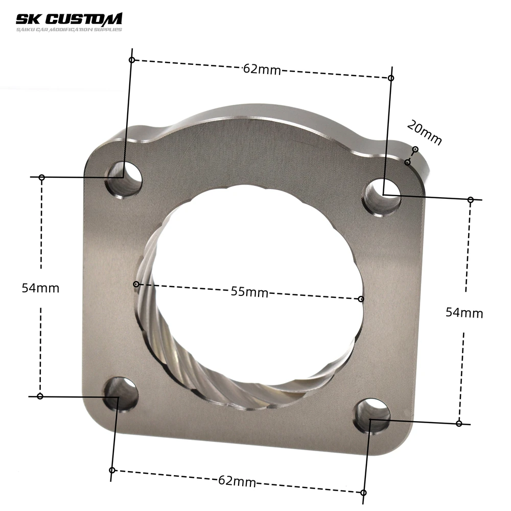 Throttle Body Spacer For Suzuki Jimny JB43 1.3L 2011 2012 2015 M13A Engine Al Alloy Throttle Vortex Intake Gasket Accessories