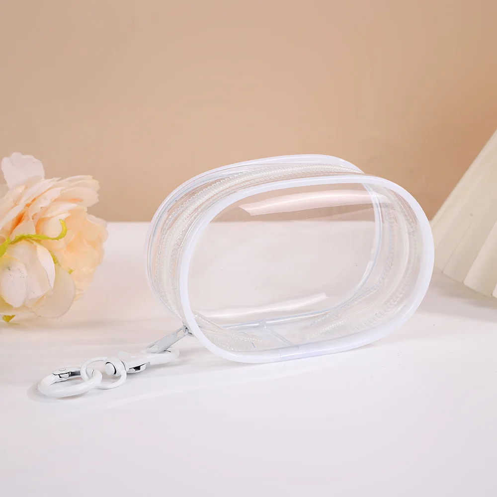 1PCS Jewelry Organizer Plastic Transparent Storage Box Pouch Mystery Box With Keychain Cute Doll Bag Organization Dustproof Case
