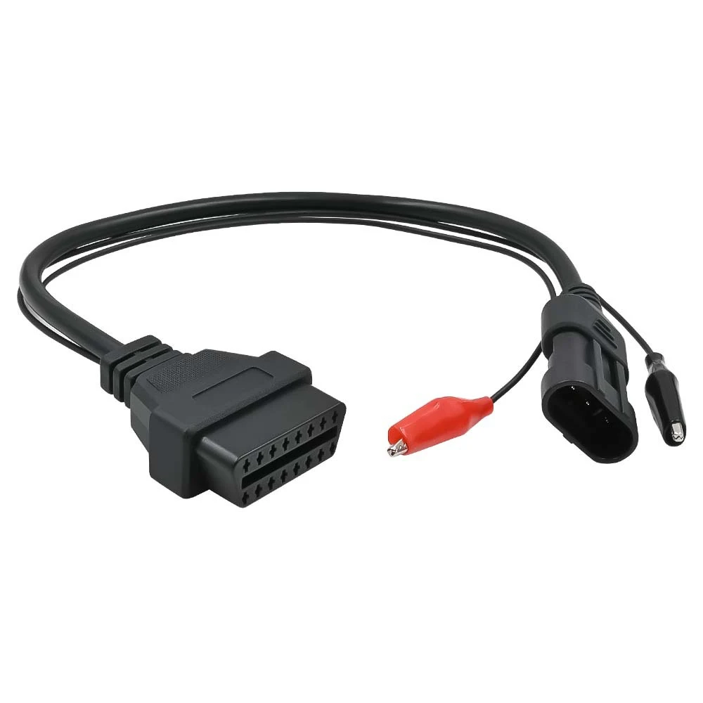 OBD2 Cable 3Pin To 16Pin For Fiat For Lancia For Alfa Remeo OBDII Plug 3 Pin Connector Adapter Car Extension Diagnostic Cables
