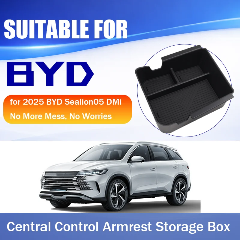 Suitable for 2025 BYD Sealion 05dmi central console armrest box storage box to store car supplies interior