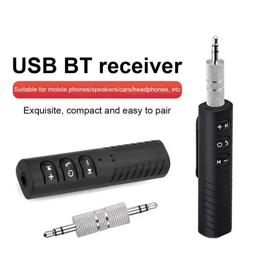 Adaptador de transmisor y receptor Bluetooth 5,0 inalámbrico, manos libres con conector de 3,5mm para música de coche, Audio, Aux, compatibilidad de auriculares N1R0
