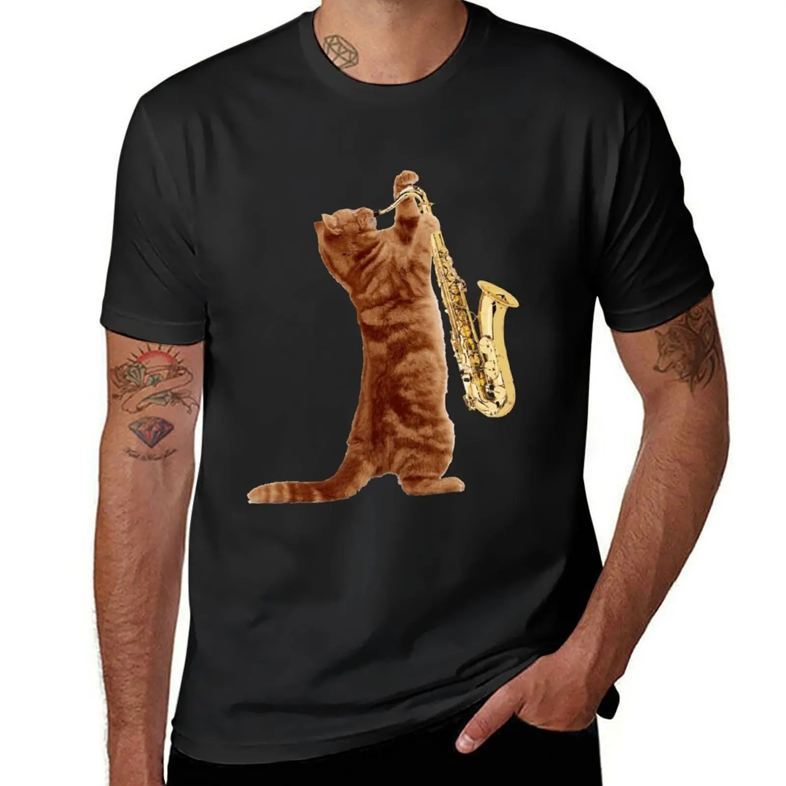 

Saxophone Cat - Meowsicians T-Shirt basketball graphic tees kawaii clothes clothes anime mens t shirts casual stylish