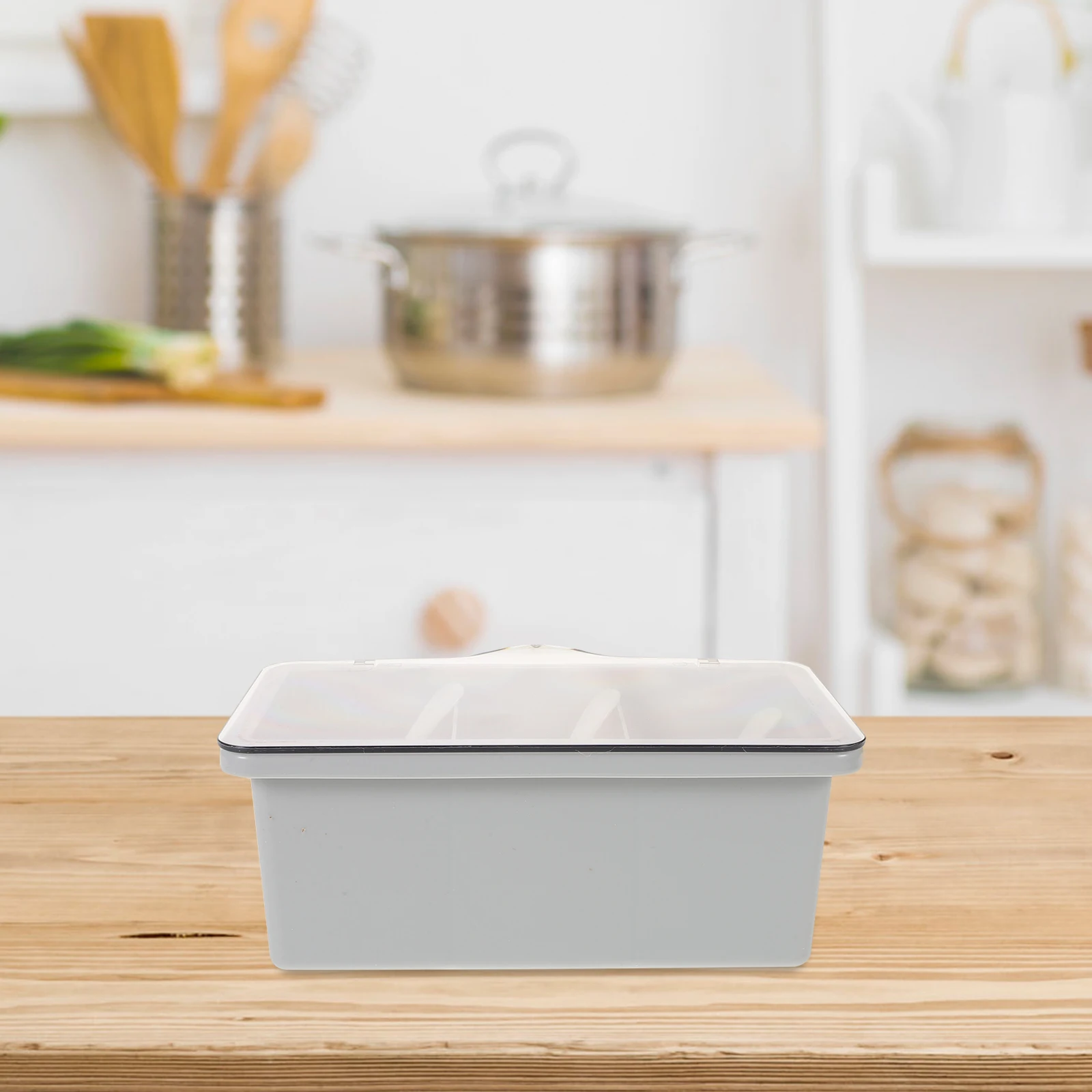 

Spices Seasoning Storage Box Jar Server Container Salt Chili Condiment Containers Grey Kitchen Pot