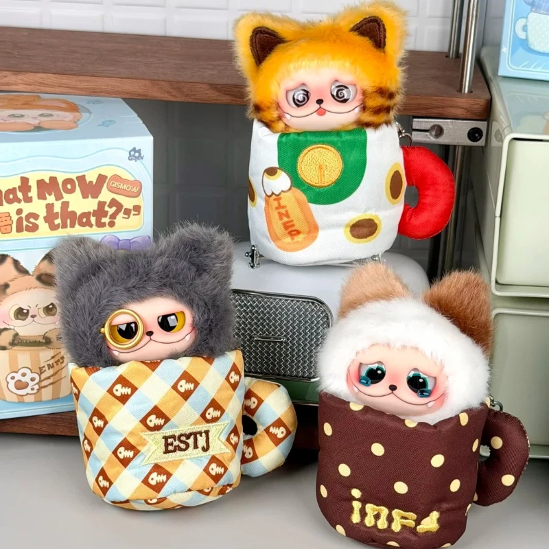GISMOW What MOW Is That Series Blind Box Trendy MBTI Anime Doll Crew Cute Fluffy Toy Surprise Bag Decor Keychain Toy Gift