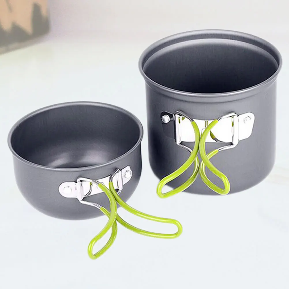 

Camping Cooking Set for Person Foldable Pot Pan Folding Outdoor Accessories Portable Cookware