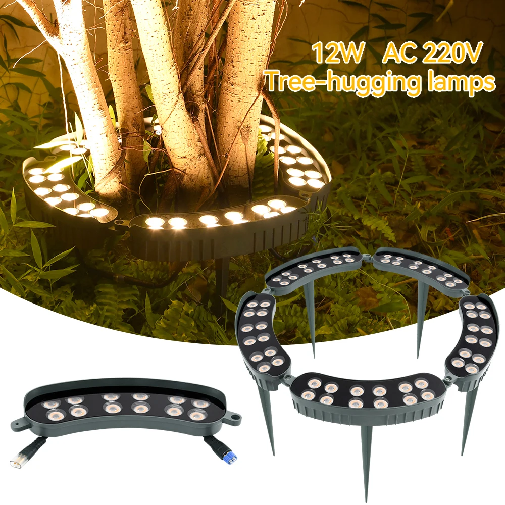 

Outdoor LED Tree Hugging Light Waterproof IP65 Tree Holding Lamp with Ground Spike LED Night Decor Lamp forGarden Courtyard Path