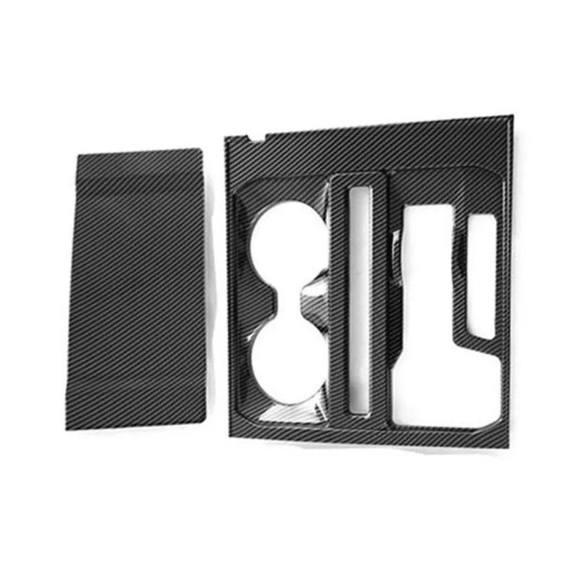 

IEM для набора 2021-2024 для F150 Raptor, центральная консоль из углеродного волокна, держатель чашки переключения передач, накладка, панель, аксессуары для интерьера