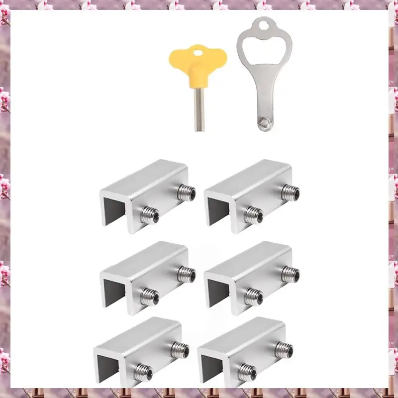 2025 Window Lock (6 Sets) Safety Window Lock, For Vertical And Horizontal Sliding Window And Sliding Doors, Adjustable Lock,Wind