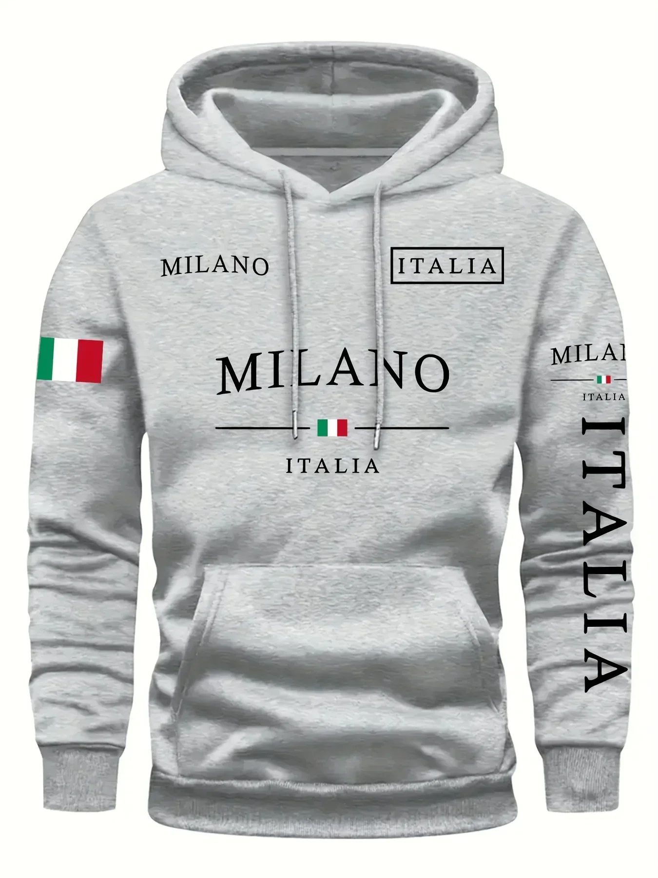 Sweat-shirt unisexe ITALIA MILANO pour homme et femme, décontracté, sport, vacances, tendance printemps automne hiver, vêtement