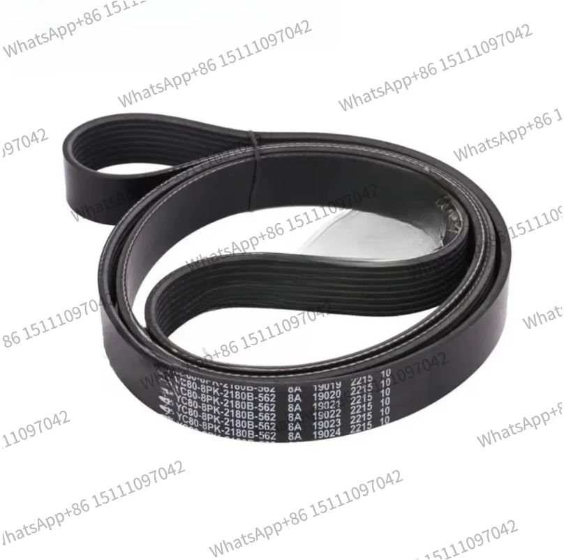 4S engine original YC80-8PK-2180B fan water pump belt Jianghuai Chenglong Foton dump truck