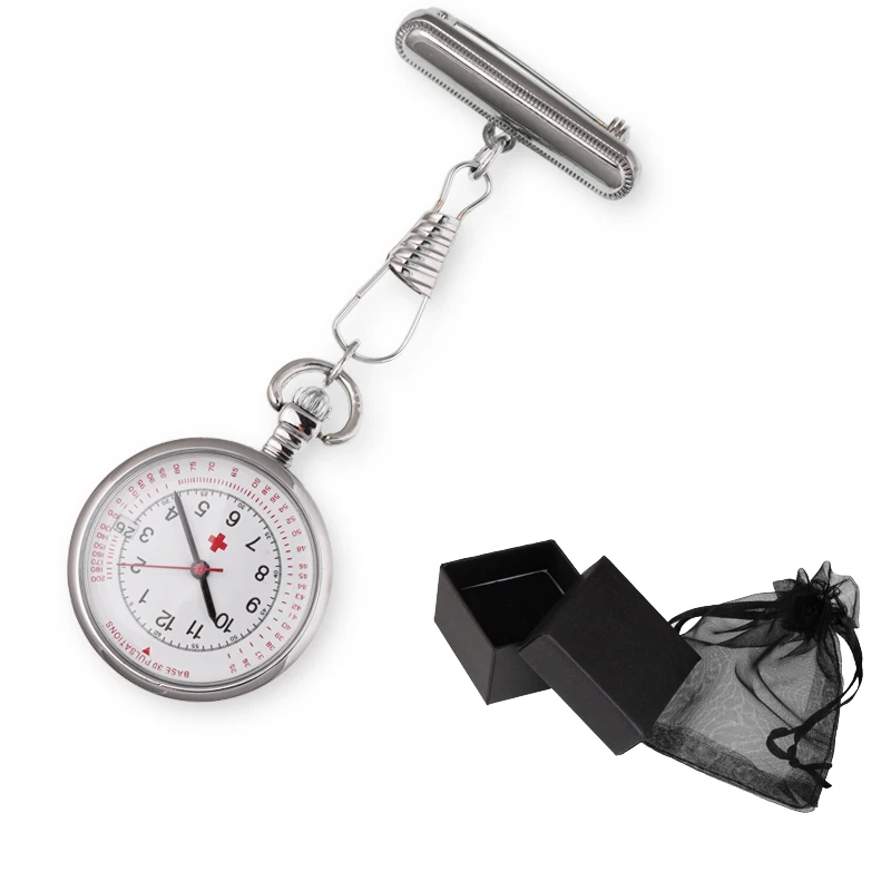 

ALK Fob Nurse Watch Pocket Date Quartz Watches Calendar medical gift for hospital Clock Brooch Medical Rose Gold Silver