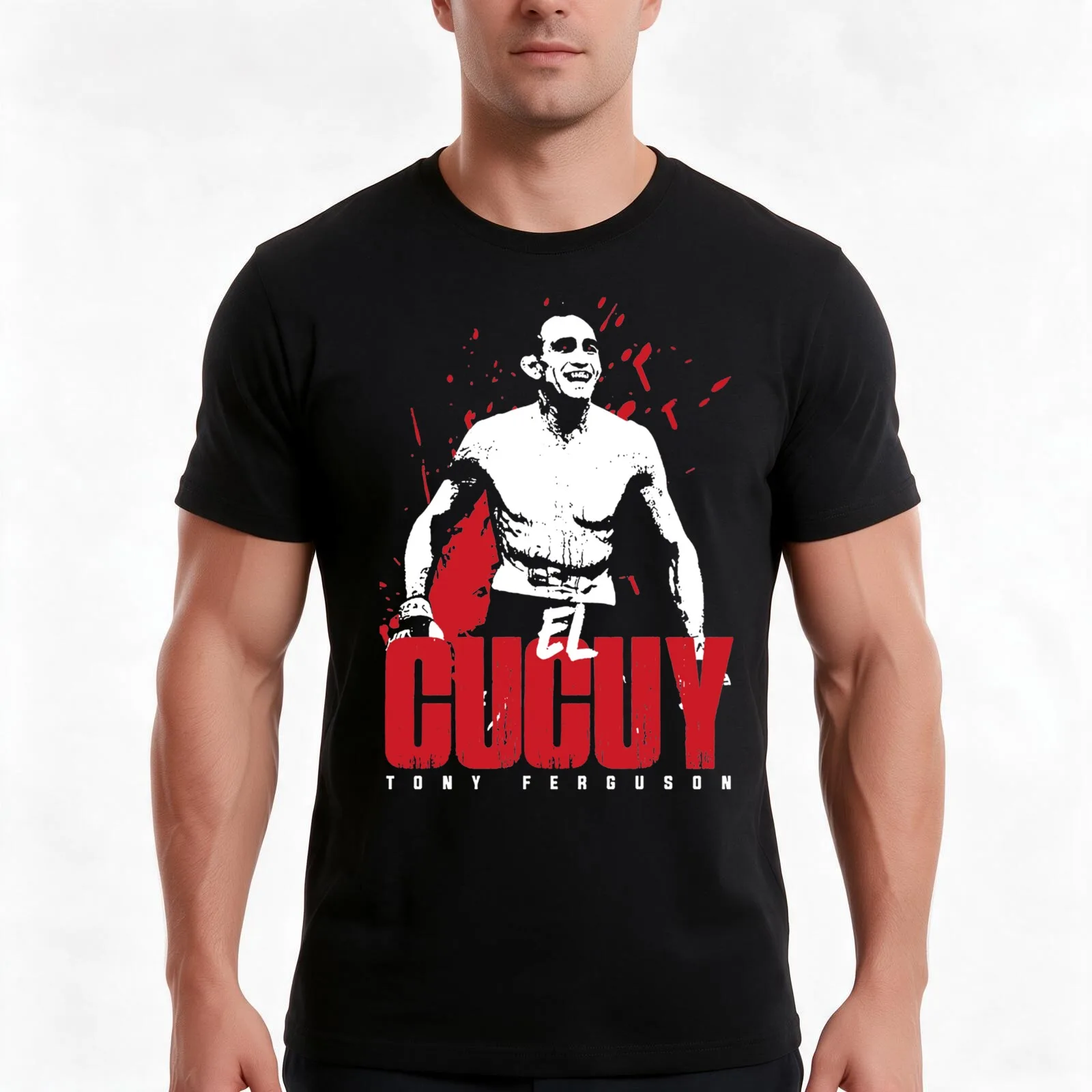 EL CUCUY - TONY FERGUSON Essential T-Shirt Summer Casual Cotton Tee Oversized Streetwear Tops Vintage Graphic Print