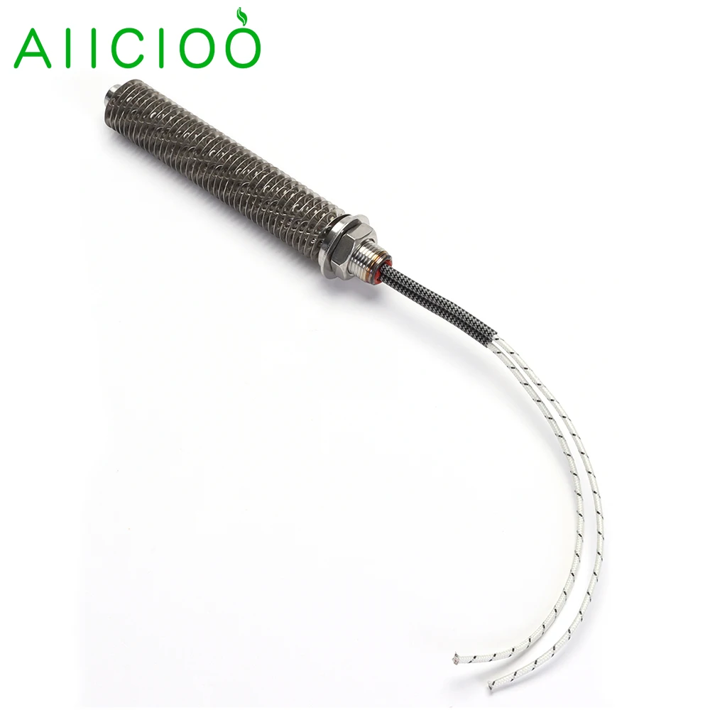 AIICIOO M18 Fin Heater for Air 220v Tubular Heating Element SUS304 Cartridge Heater Dry Burning Heater 100w/200w/300w/400w/500w