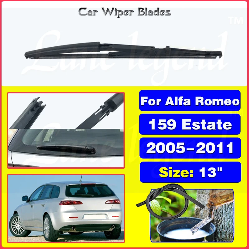 

Car Rear Wiper Blade For Alfa Romeo 159 Estate 2005 - 2011 Windscreen Windshield Wipers Brushes Cleaning Car Accessories 13"