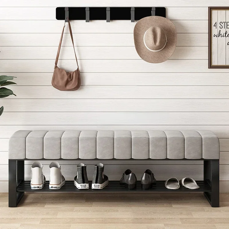 

Nordic Living Room Furniture In Front of The Door Shoe Changing Stool Minimalist Modern Fashion Clothing Store Sofa Shoe Storage
