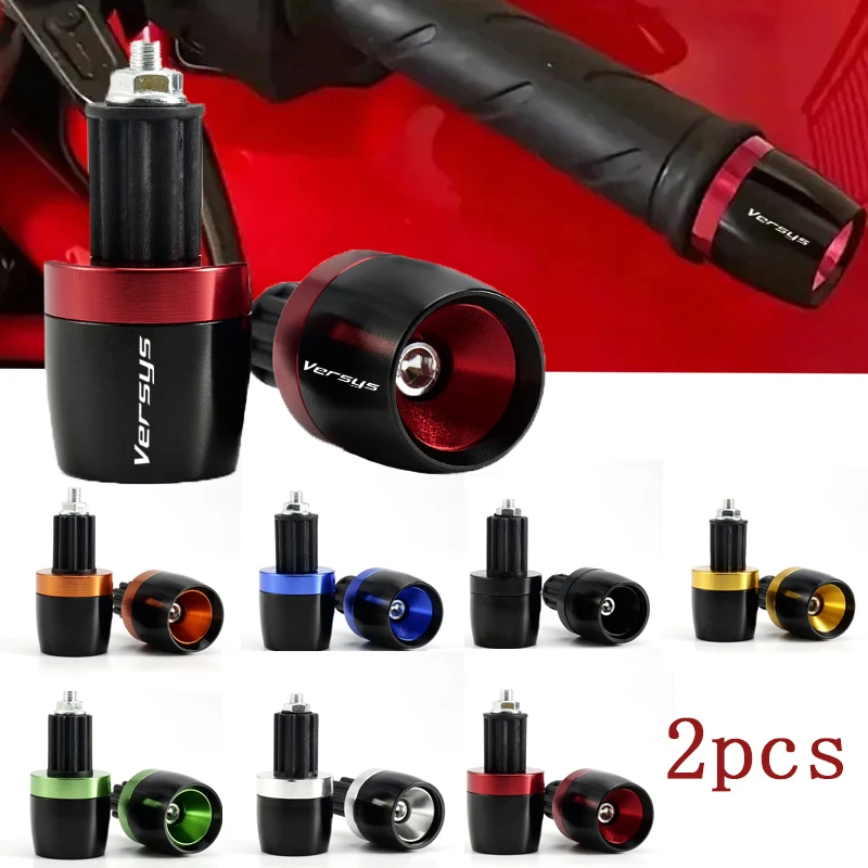 

For Kawasaki Versys650 Versys1000 Versys300 Versys 650 1000 X300 2018-2021 2022 Motorcycle Handlebar Ends Handle Bar Grips Caps