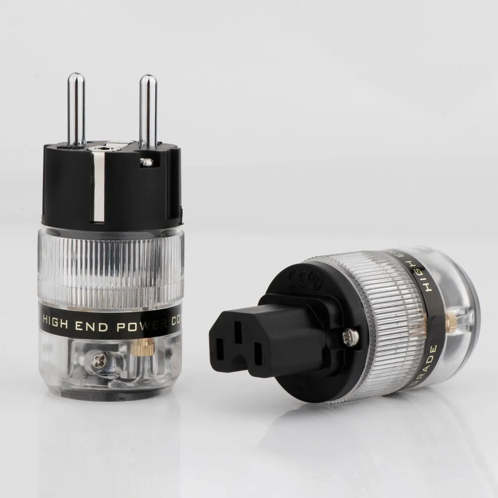 Hi end us/eu Wechselstrom stecker Netz stecker iec c15 Buchse Wechselstrom stecker für DIY Audio Stromkabel – Detail 3