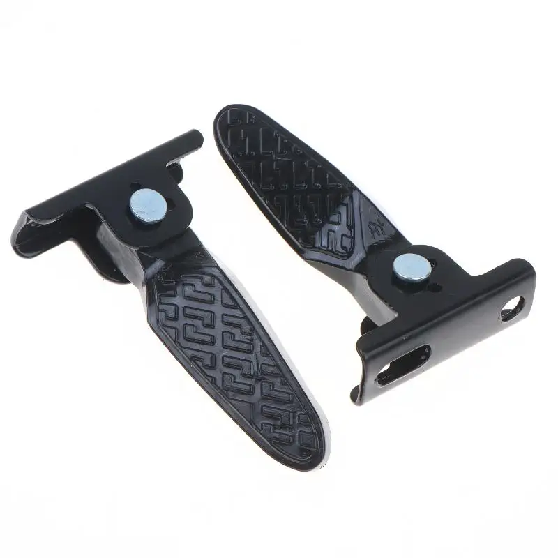 2Pcs Durable Electric Scooter Foot Peg Foldable Non Slip Quick Install Rear Passenger Pedal for Adult E-Scooter Use