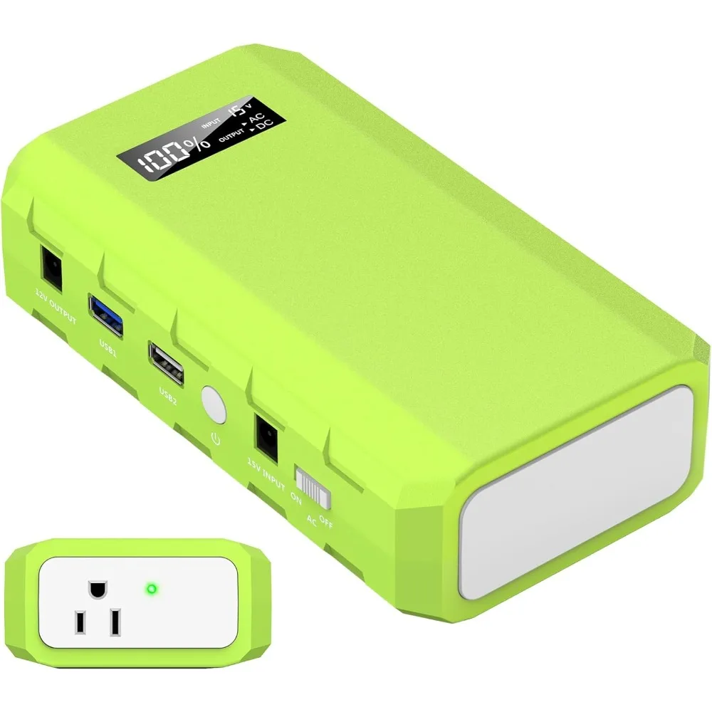 

Portable Power Station with AC Outlet, 65W/110V, 24000mAh External Battery Pack for Emergency Power Supply