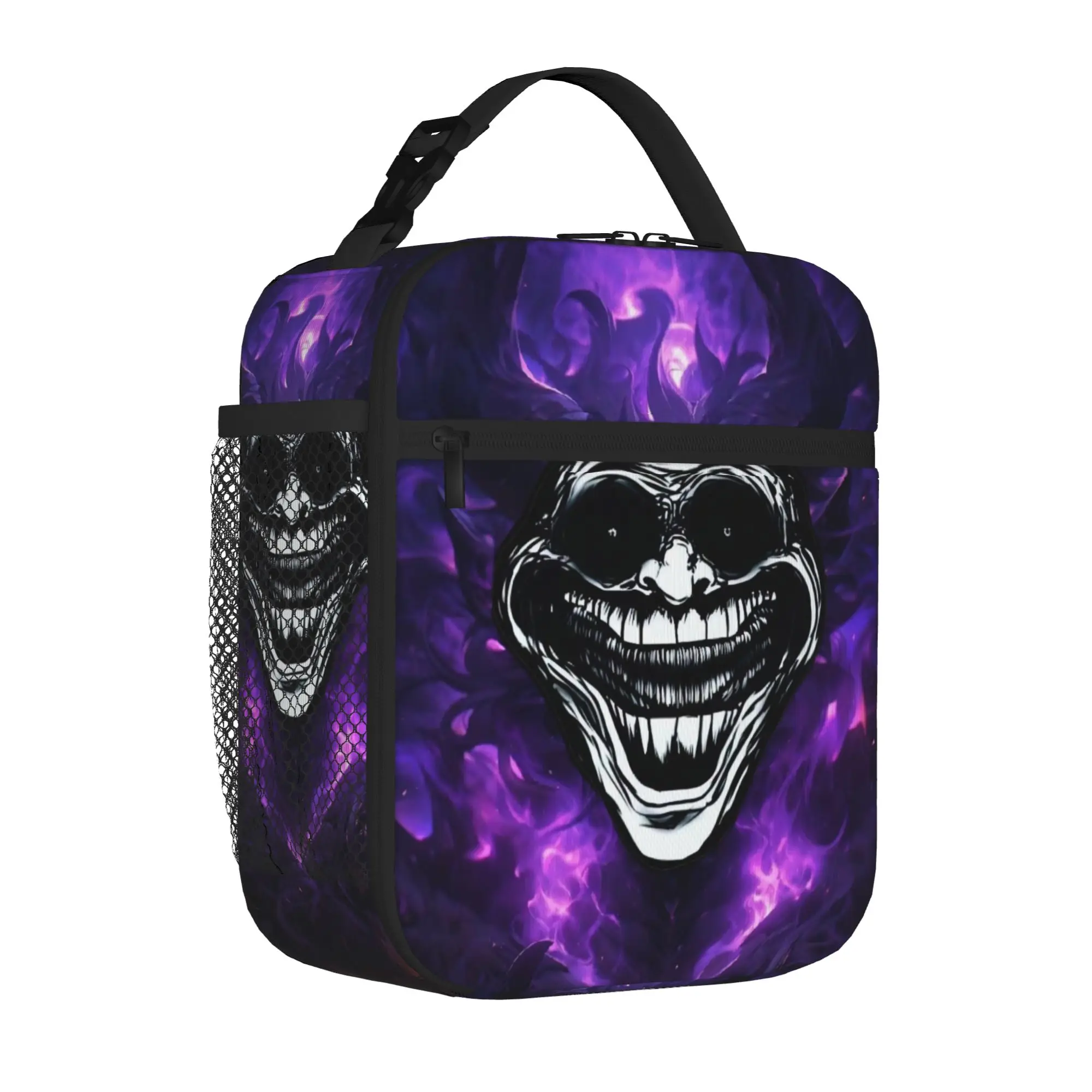Insulated Lunch Tote Bag Evil Troll Face Meme Funny Unique Design Horror Humor Thermal Cooler Lunch Container with Handle Picnic