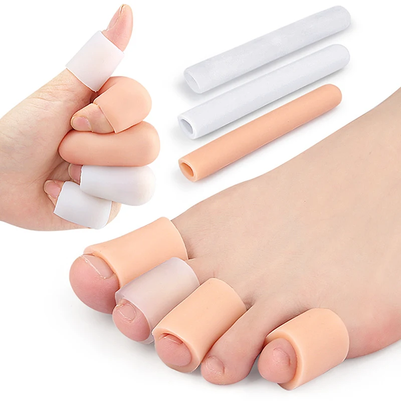 1Pcs Gel Toe Separator Finger Protector Silicone Toe Cushion Tubes Sleeves For Bunion Corns Blisters Calluses Foot Care Tool