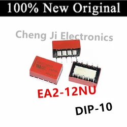 10PCS/Lot   EA2-5NU 、EA2-12NU 、EE2-5NU    DIP-10    New original signal relay   Two open and two closed 1A