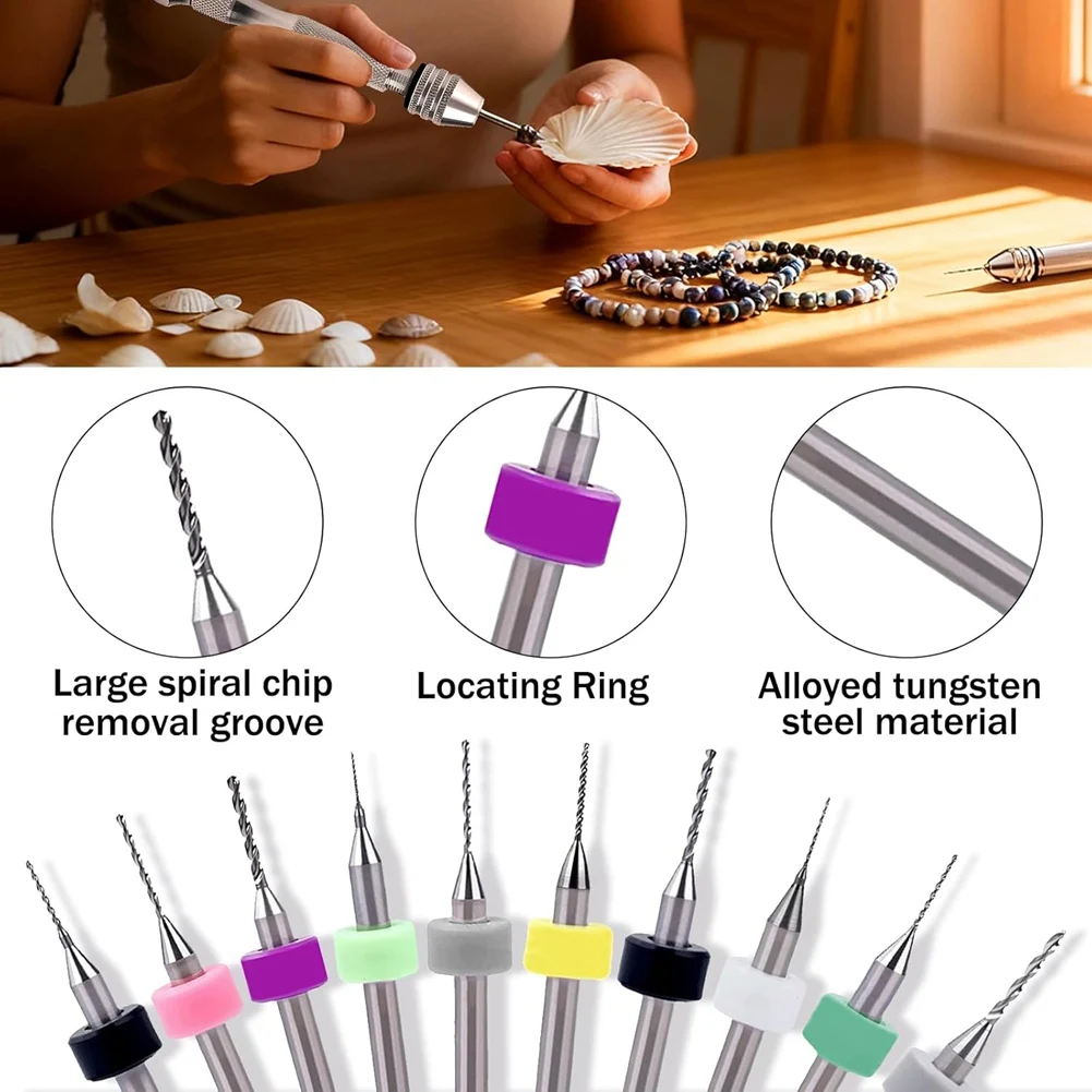 Y50A-Hand Drill Set 112 Pieces Pin Vise Manual Craft Drill Clamping With Micro Twist Bits For Jewelry, Wood Manual Work DIY
