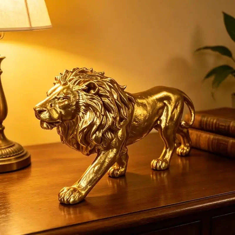 ⑧ 3D Printed Lion Figurine Miniatures Figurines Desk Decorations Mini Animal Desktop Ornament Home Decor Crafts Animal Figurines