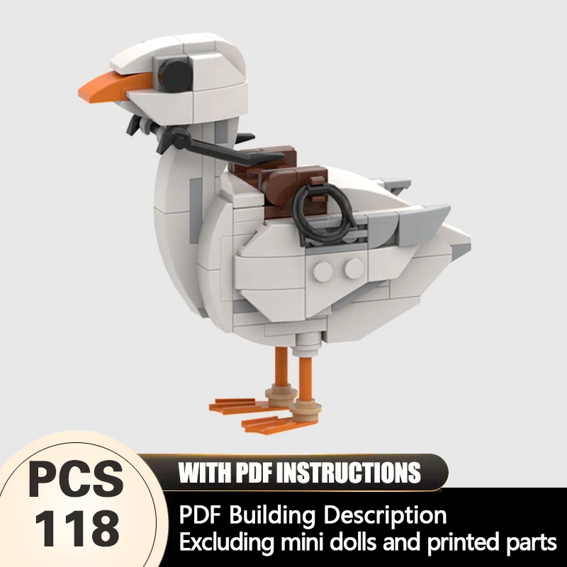 

Creators Animal Series Model MOC Building Bricks White Goose Modular Technology Gifts Holiday Assemble Children Toys Suit