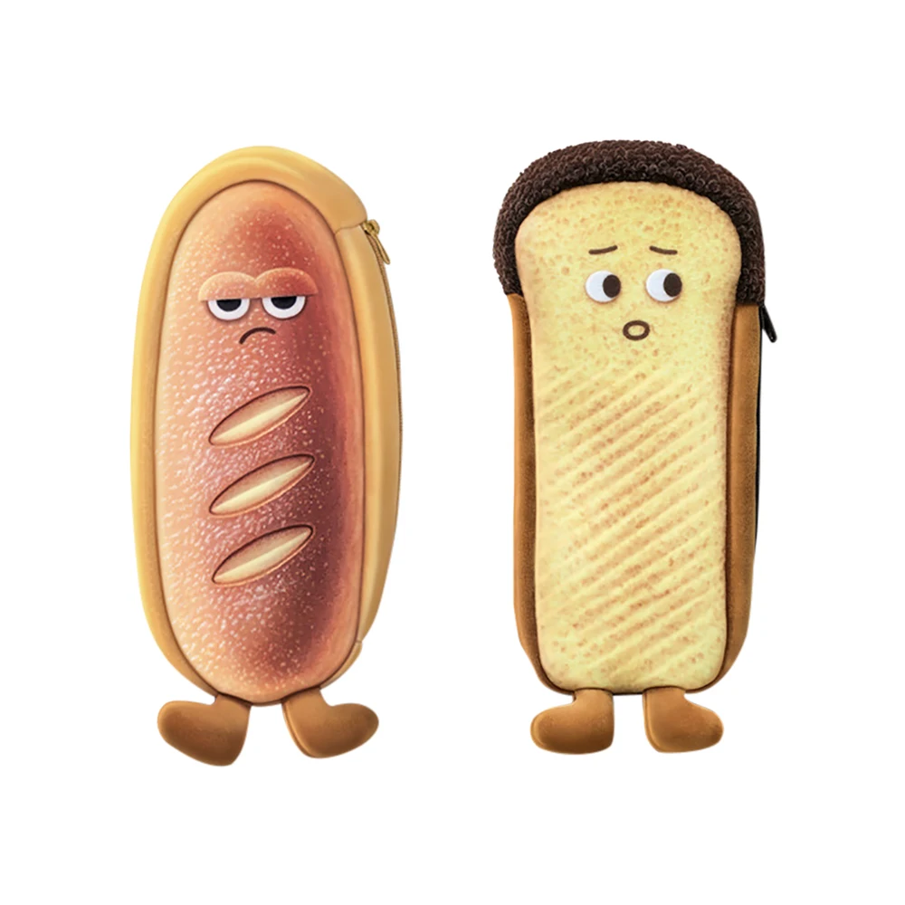 مضحك الخبز مقلمة بشكل جذاب أفخم الإبداعية حقيبة أقلام رصاص حقيبة أدوات مكتبية مدرسية الأطفال مقلمة جوائز الهدايا طالب مقلمة