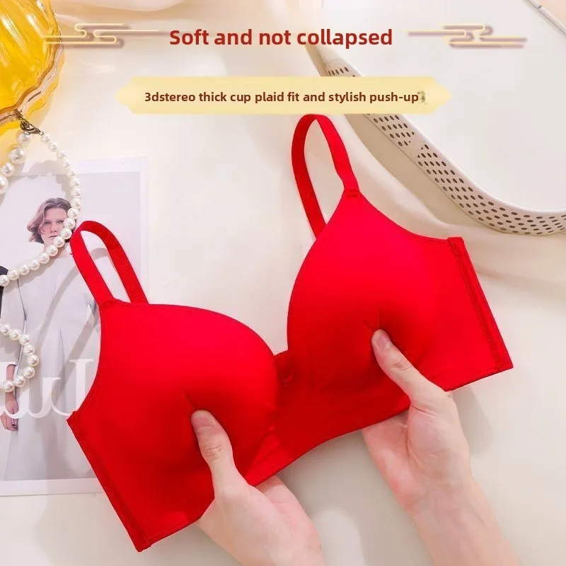 

Seamless Invisible Push Up Bra for Small Chest | Wirefree Lightly Padded T-Shirt Bra | Comfortable Non Padded Bralette for Women