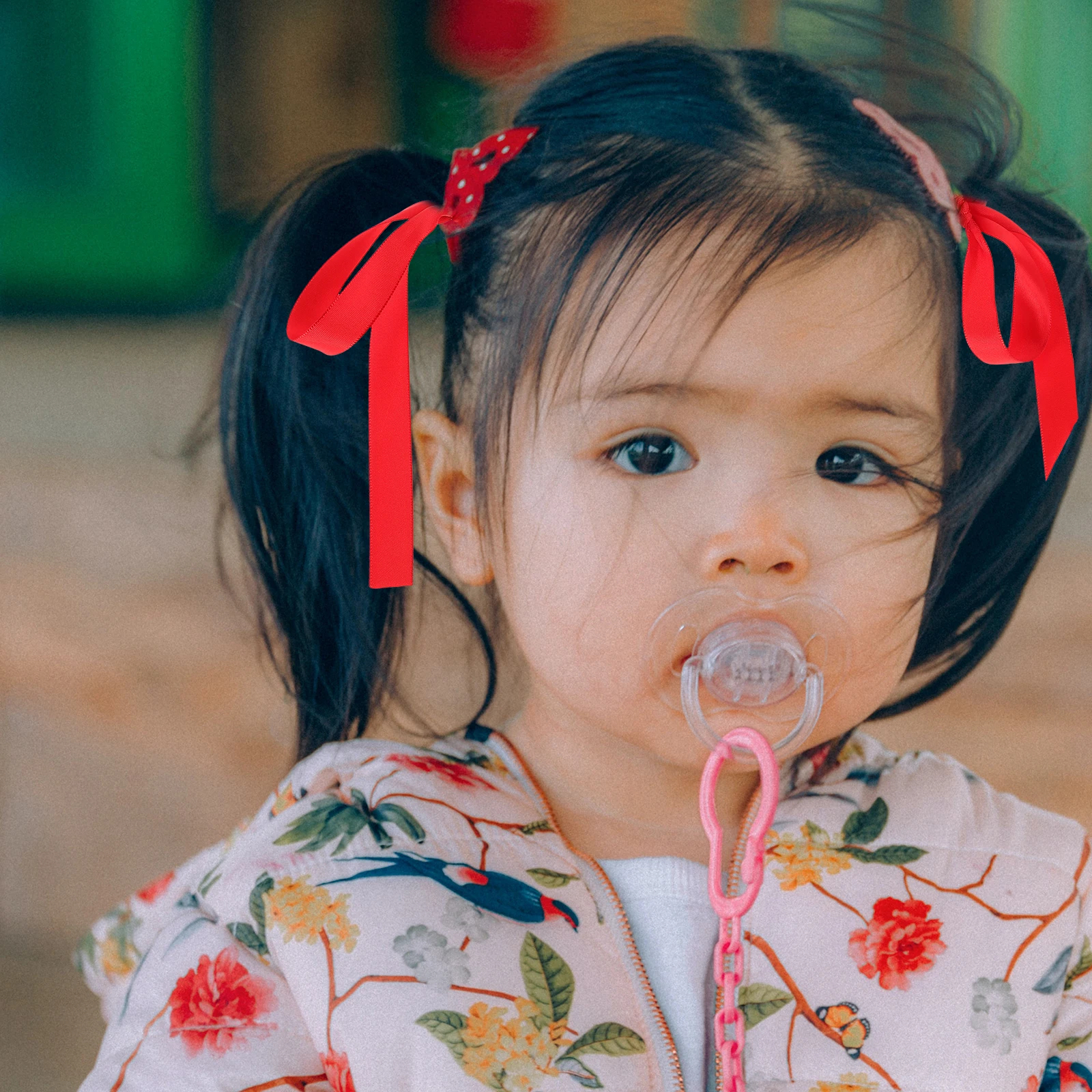 

Red Ribbon Band Boy Durable Kids Girls Long Tail Cloth Hair Ties Ponytail Holder Bows Women Cosplay Party