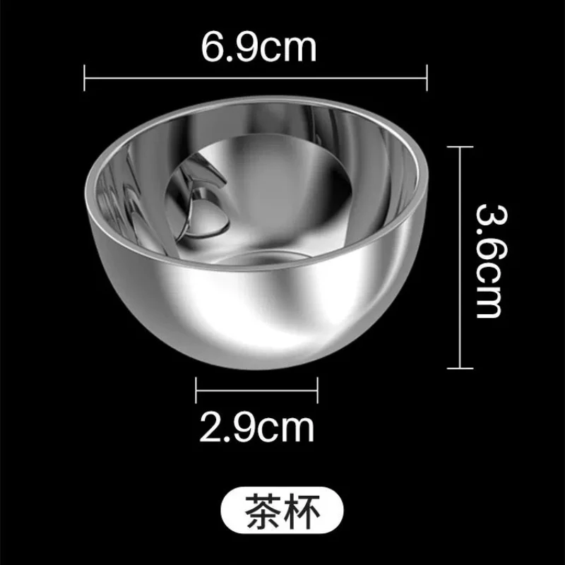 

YJQ stainless steel kung fu teacup personal high-end small teacup household hospitality tea set