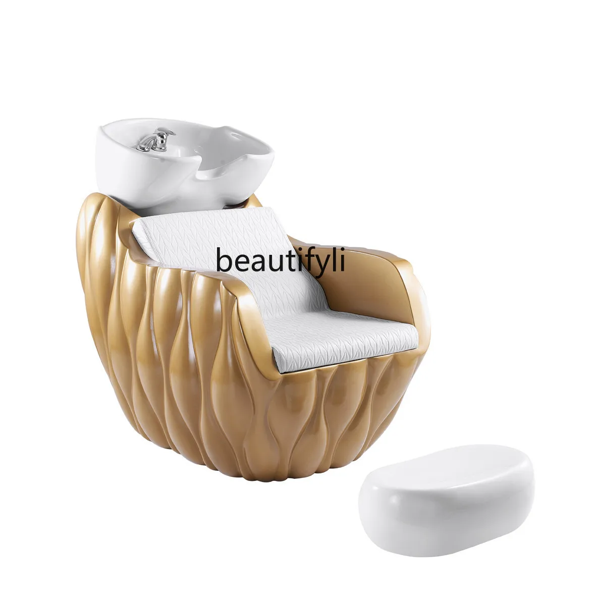 High-End Salon Shampoo Chair Hair Salon Hair Saloon Dedicated Lying Half Small Simple Deep Basin