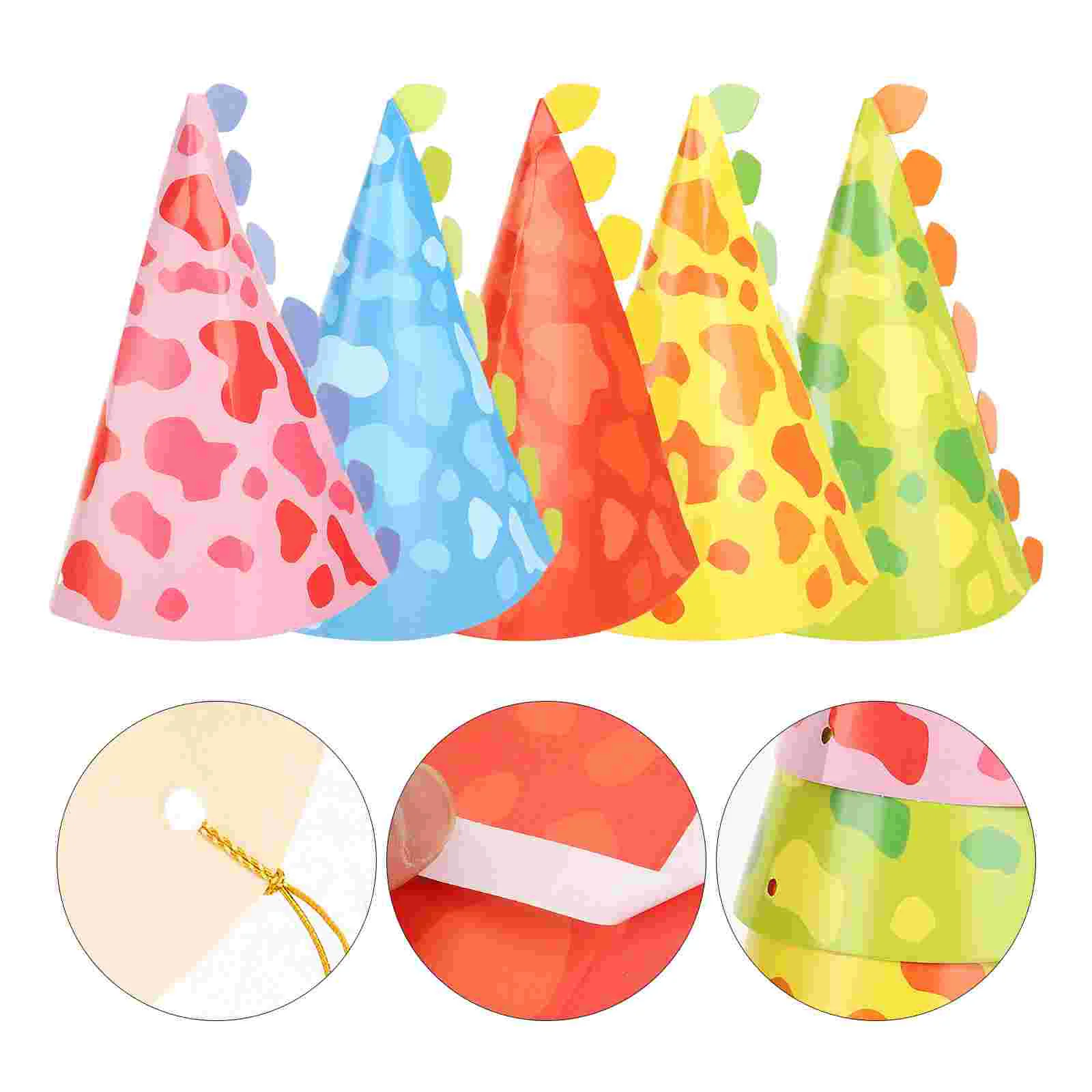 20pcs Birthday Hat Children Dinosaur Theme Birthday Hat Kid Birthday Paper Hats party hats for kids dinosaur hat