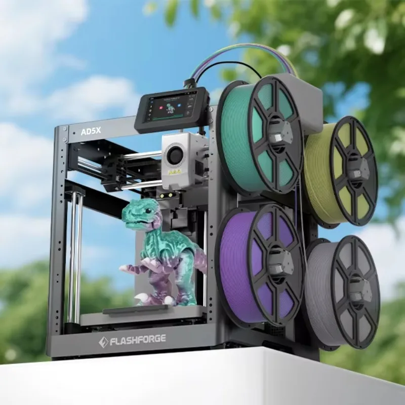 Flashforge AD5X Automatic FDM 3D Printer High-Temperature 600mm/s Fast Speed Multi-Color Printing PLA 1 Year Warranty New