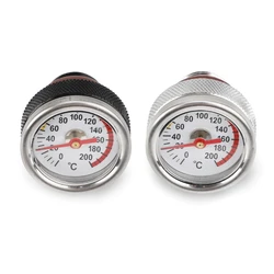 M20x1.5 Oil Temp Temperature Gauge Filler Caps for Motorcycle 0-200℃ Gauge Engine Valves Fuel Tank Caps