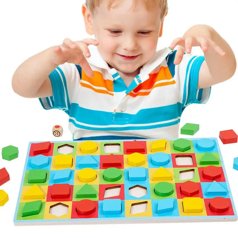 Shape Sorting Toy Learning Sensory Sorting Color Game Geometric Shape Quick Matching Board For Pairing Training Puzzle