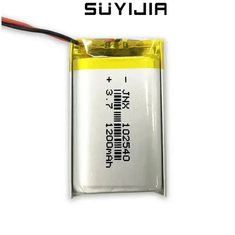 102540 3.7V 1200mAh Rechargeable Lithium Polymer Battery for Navigatore GPS Auricolare Bluetooth Idratante with Protection Plate