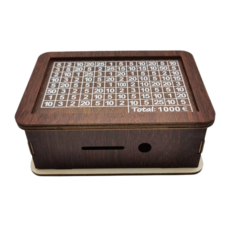 Japanese Piggy Bank Moneybox 5000 € Savings Box Magic Piggy Bank Money Boxes for Money Adults to Save Savings Wooden Banks Retro