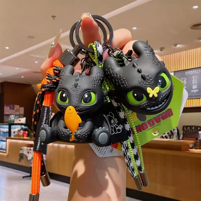 Porte-clés authentique Potdemiel How To Train You Dragon Toothless, pendentif pour voiture ou sac, jouet sonore amusant et créatif, personnage de dessin animé