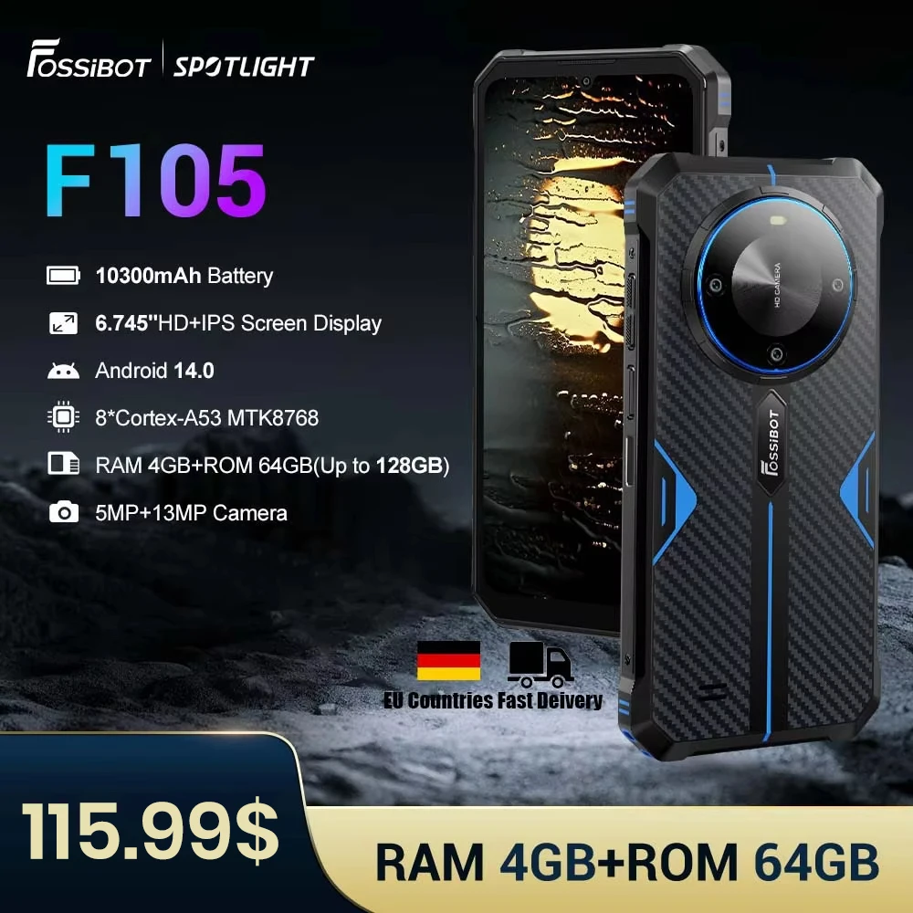 [World Premeire] FOSSiBOT F105 Rug Phone 6.745