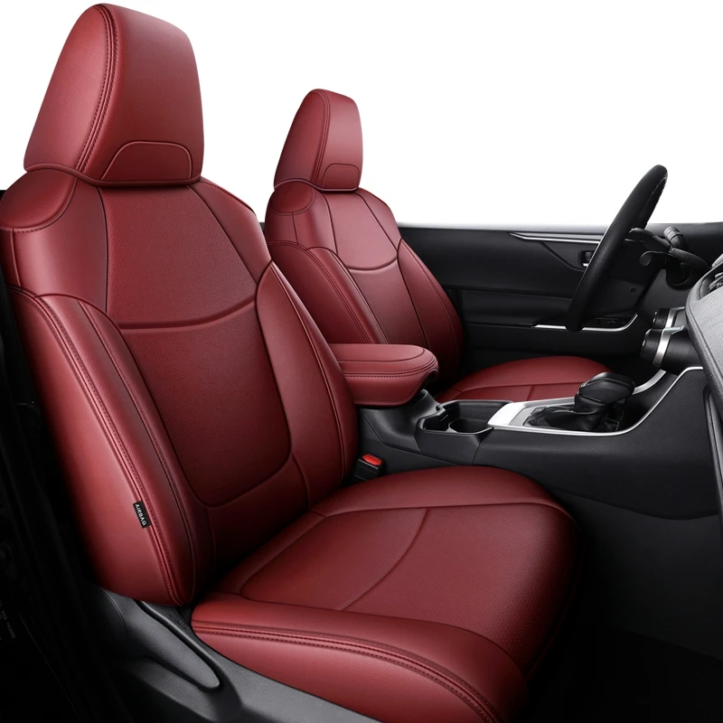 Specially customized 5-seater high-quality leather seat covers for Toyota RAV4, Corolla CHR, and Camry