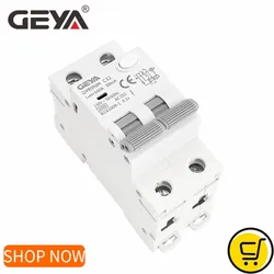 GEYA GYR9NM 230V 2P 4P Residual Current Circuit Breaker with Over and Short current Leakage Protection RCBO MCB Din Rail Max 40A