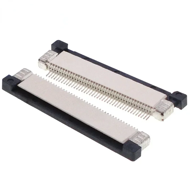 05mm Pitch Under Clamshell Socket FPC FFC Flat Cable Connector, 4P, 5P, 6P, 8P, 10P, 12P, 14P, 16P, 20P, 22P, 24P, 30P, 34P, 10p